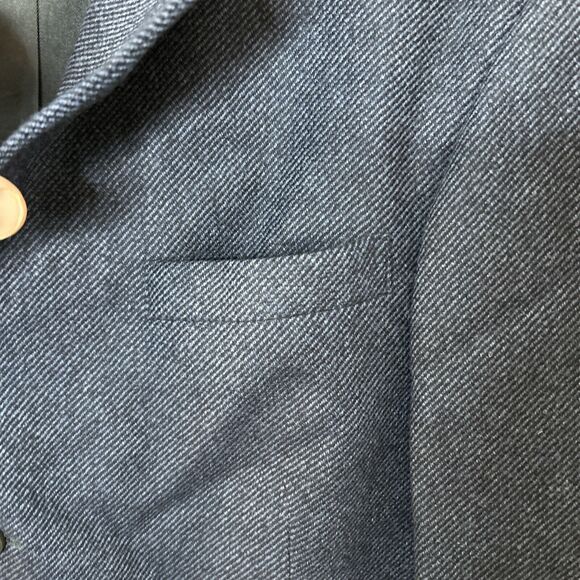 Lord & Taylor Nautica Men’s Wool Cashmere Blue Blazer Mens 42R Striped 3 Button - Picture 5 of 10